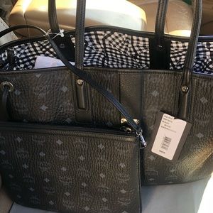 Brand New Never Worn MCM Medium reversible purse